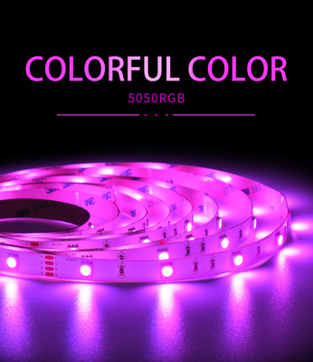 Full Color 5050 SMD RGB LED Strip Elastyczna dekoracja wnętrz Neon Atmosphere Light