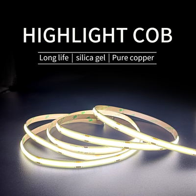Zewnętrzna wodoodporna taśma LED COB Lekka monochromatyczna elastyczna taśma LED COB 5m/rolka