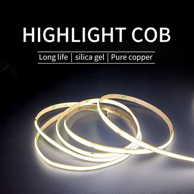 Elastyczna, ściemnialna taśma LED COB 120 stopni Zewnętrzna wodoodporna taśma LED COB