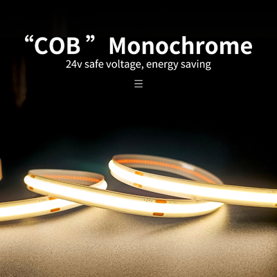 COB Monochromatyczna lampa liniowa 12V24V Ra90 4MM szerokości 480 koralików Czerwona taśma LED Lights