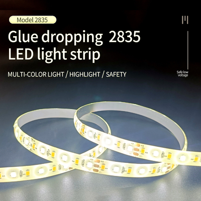 Zatwierdzona przez UL taśma LED 2835 Klej Kapiąca wodoodporna lampa z 12V / 24V