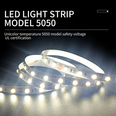 Monochromatyczne SMD LED Elastyczne Paski 5050 Lampa Wodna 21 - 23LM/LED