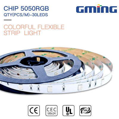 Elastyczna taśma LED SMD 5050 Rgb do krojenia, zewnętrzna wewnętrzna taśma 10 mm LED IP20 / 65/67/68