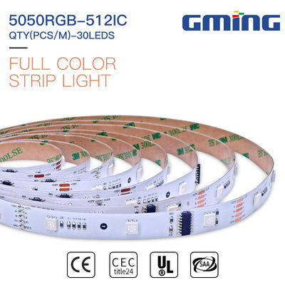 2 uncje PCB 10MM Szerokość 6W 630nm 5050 Taśma LED Light 12 / 24VDC