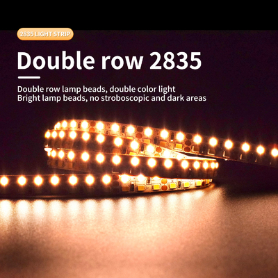 Ściemnianie Taśma LED SMD 5050 Niskie napięcie Dwurzędowe Elastyczne 12V / 24V